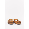 BIRKENSTOCK MINK ARIZONA REGULAR SOFT FOOTBED SUEDE LEATHER SANDALS